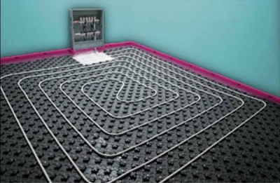 Spirale Pose de tuyaux pour chauffage par le sol