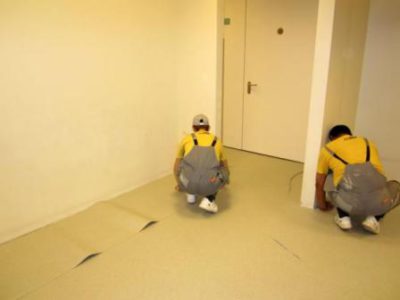 Pose de linoléum Pose de linoléum