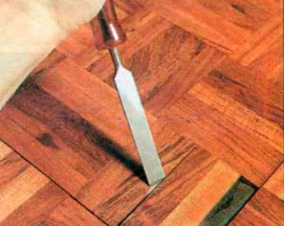 Remplacement des bandes de parquet Remplacement des bandes de parquet