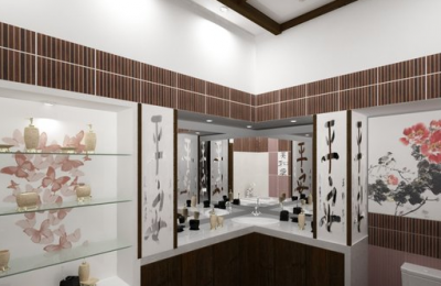 Comment choisir un carrelage dans la salle de bain Style japonais