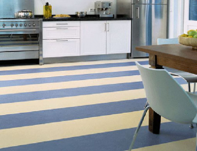 Marmoleum pour la cuisine L'utilisation du marmoleum dans la cuisine