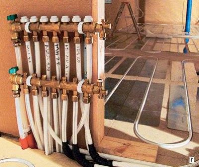 Plancher en bois chauffé à l'eau - c'est très simple Plancher en bois chauffé à l'eau - rien de compliqué