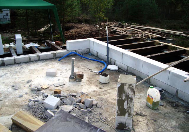 Nous fabriquons des sols au sol: la procédure pour la construction de bases en bois et en béton