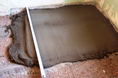 Chape de ciment et de sable Nivellement de mortier de ciment-sable