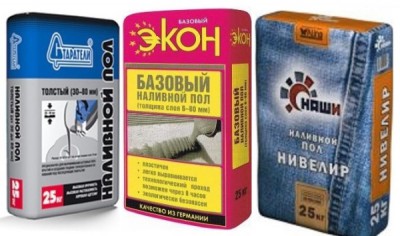 Mélanges pour un nivellement épais Plancher en vrac - consommation de mélange pour nivellement épais