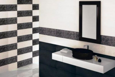 Un design bien choisi transformera la pièce Carrelage design pour les toilettes: décor photo noir et blanc