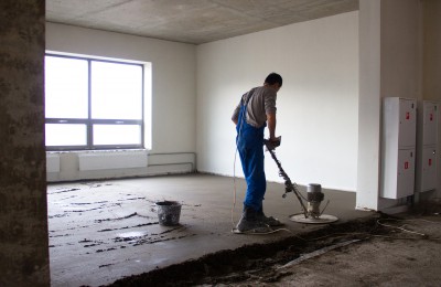 Chape sur cellophane - épaisseur à partir de 3 cm Chape sur cellophane - épaisseur à partir de 3 cm
