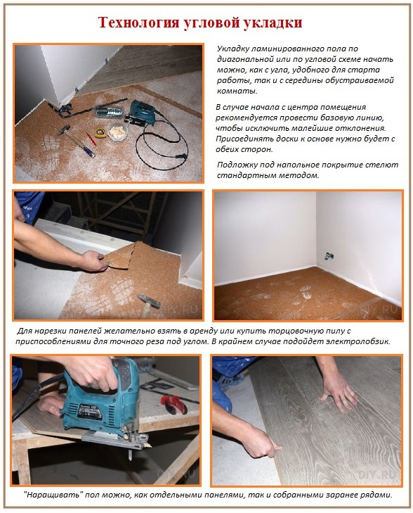 Comment poser un stratifié - règles de pose des planches en biais Comment poser un stratifié à un angle