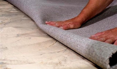 Pose de tapis sur de la colle Pose de tapis sur de la colle