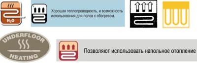 Marquage stratifié pour chauffage par le sol Marquage stratifié pour chauffage par le sol
