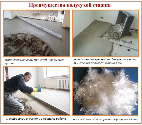 Chape semi-sèche faites-le vous-même Comment construire une chape semi-sèche de vos propres mains