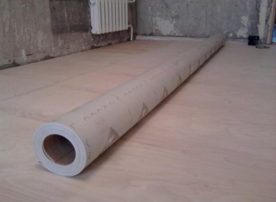 Plancher de linoléum sur contreplaqué Plancher de linoléum sur contreplaqué