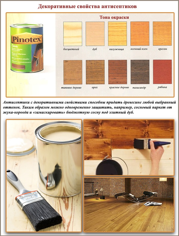 Propriétés décoratives des antiseptiques Propriétés décoratives des antiseptiques