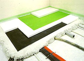 Système de super-planchers Knauf: chape sèche utilisant la technologie allemande