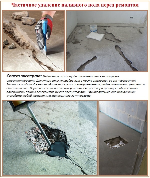 Comment retirer le plancher en vrac pour une réparation locale