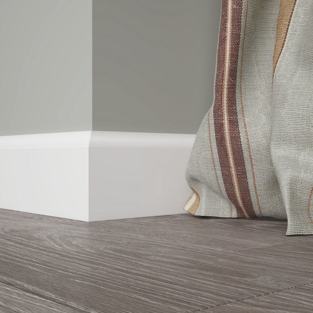 Plinthe large blanche