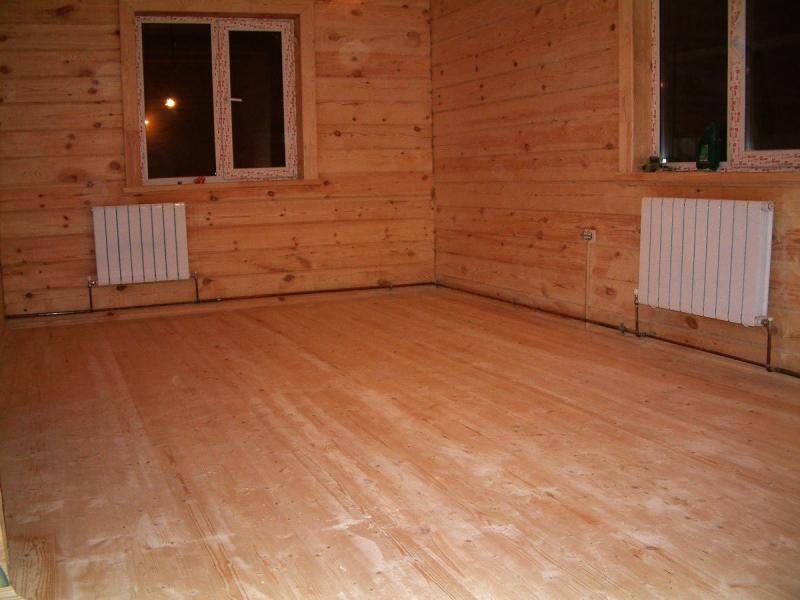 Le dispositif du parquet en rondins: est-il possible de se passer d'une chape de finition