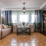 Salon avec stratifié d'art