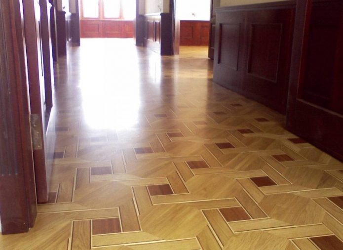 Stratifié pour parquet d'art au sol à l'intérieur