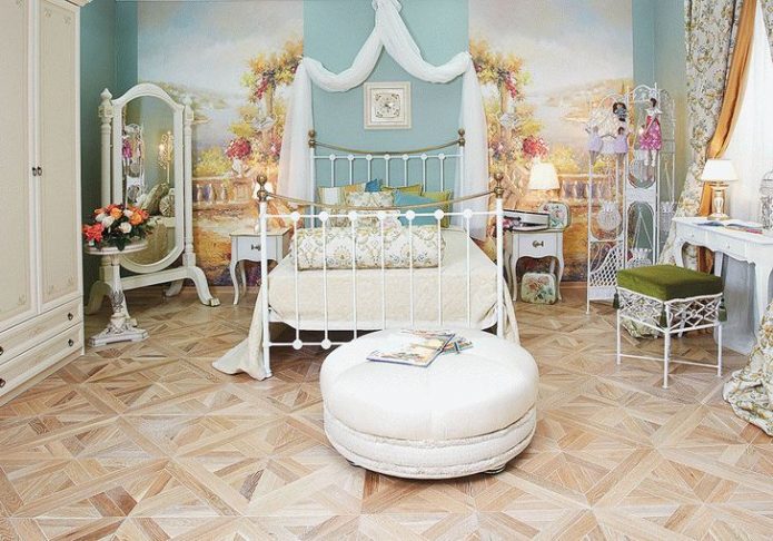 Stratifié artistique dans la chambre