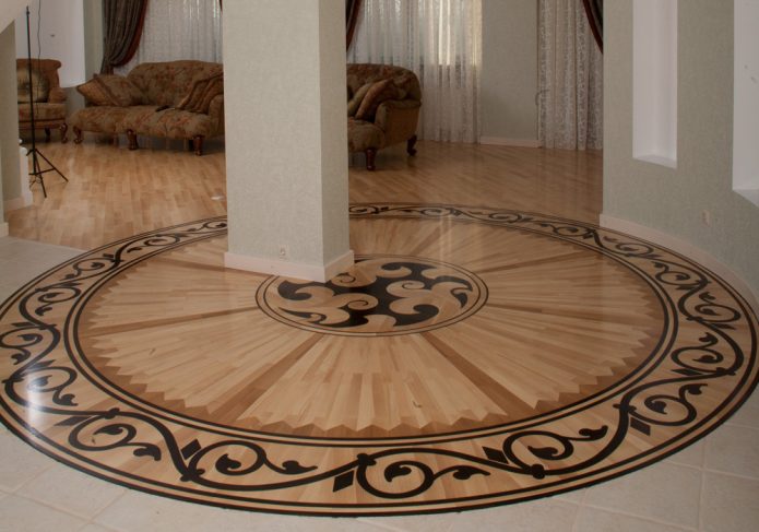 Sols d'art en marqueterie