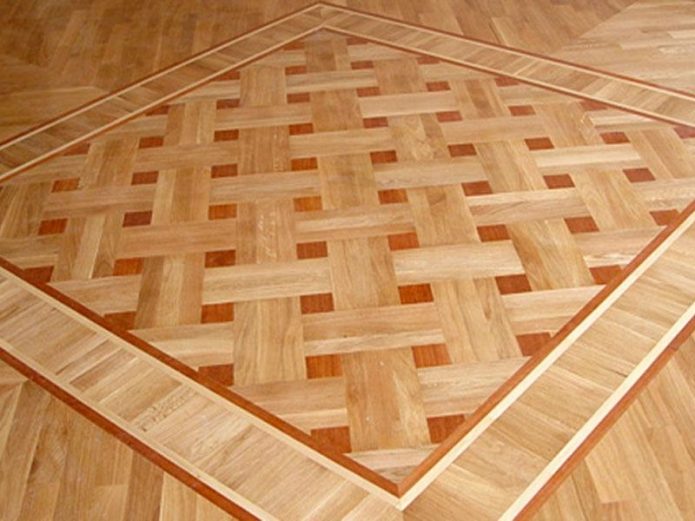 Panier de parquet artistique