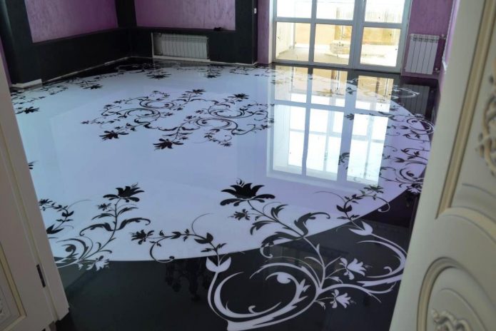 Plancher en vrac décoratif