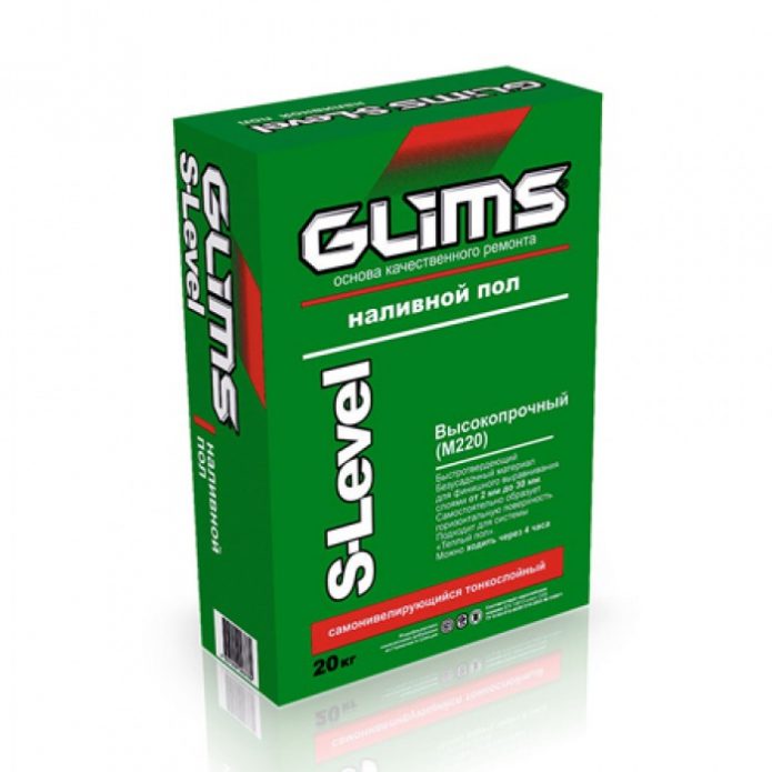 Finition revêtement en vrac Glims S-Level