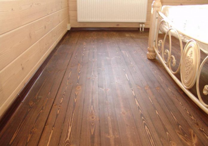 Plancher de cheville dans la chambre