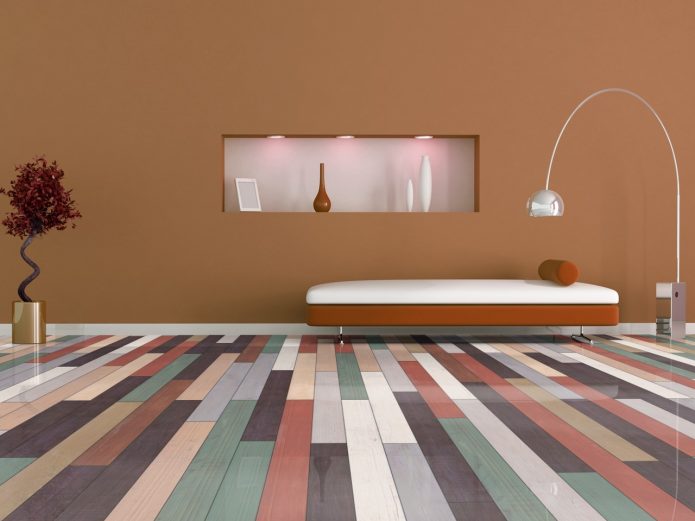 Stratifié multicolore