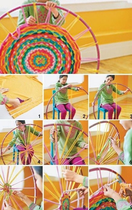 Tissage de tapis créoles