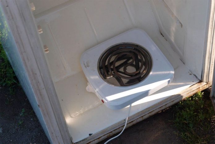 Fumoir d'un vieux réfrigérateur