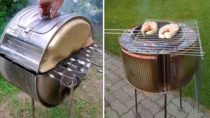 Barbecue du tambour d'une machine à laver