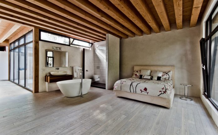 Poutres de plafond à l'intérieur