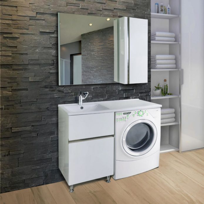 machine à laver sous l'évier