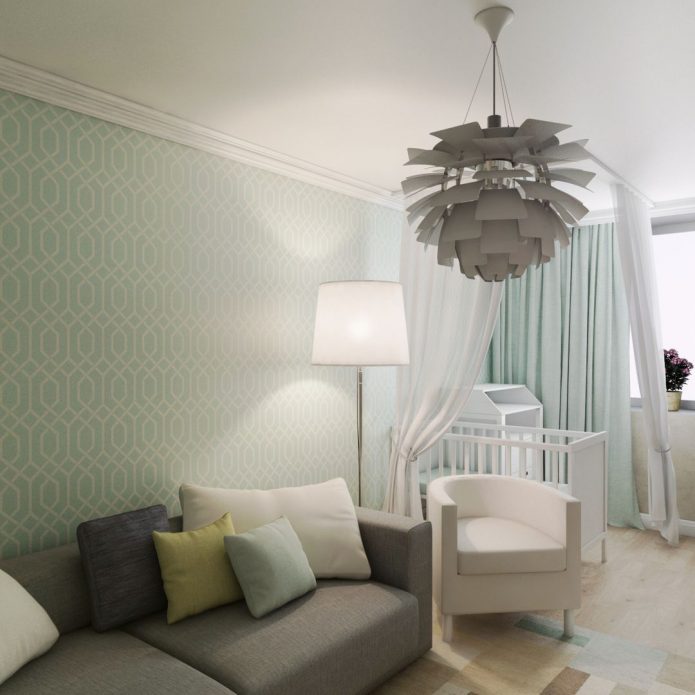 lit bébé dans un studio