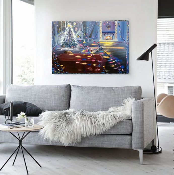 comment accrocher des photos dans un appartement