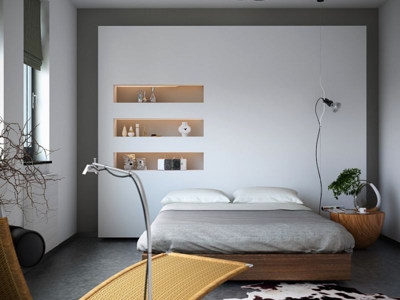 22 idées pour utiliser une niche dans le mur: des avantages dans chaque centimètre