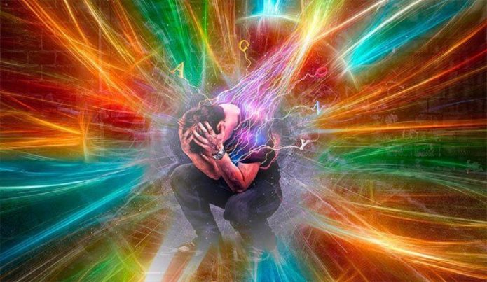 L'énergie négative attaque un gars