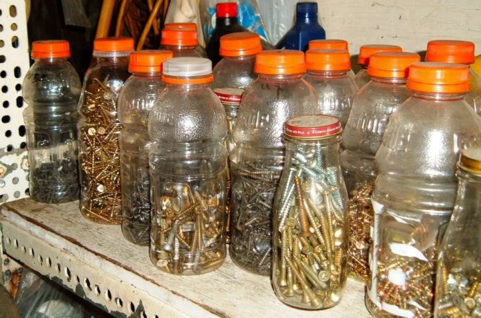 Stockage de vis, clous et vis