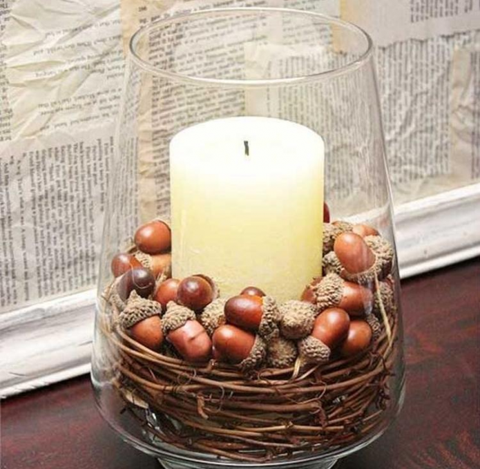 Bougeoir vase glands