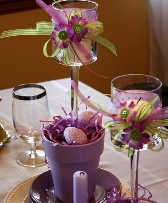 Bougeoirs en verre spectaculaires