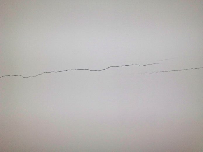 Fissure dans la paroi intérieure après la finition