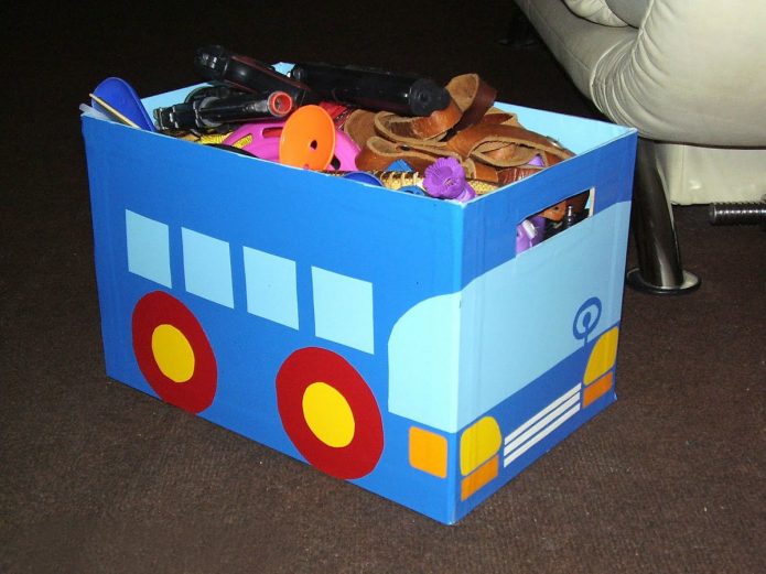 Boîte d'une boîte pour jouets pour enfants