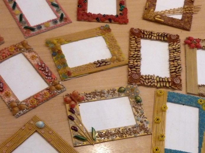 Options de décoration de cadres photo en carton