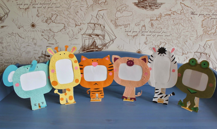 Cadres photo bébé en carton