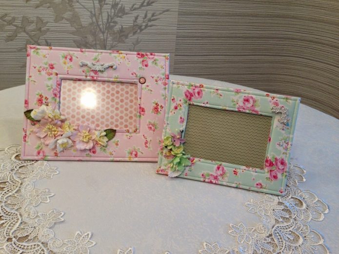 Cadres photo en tissu