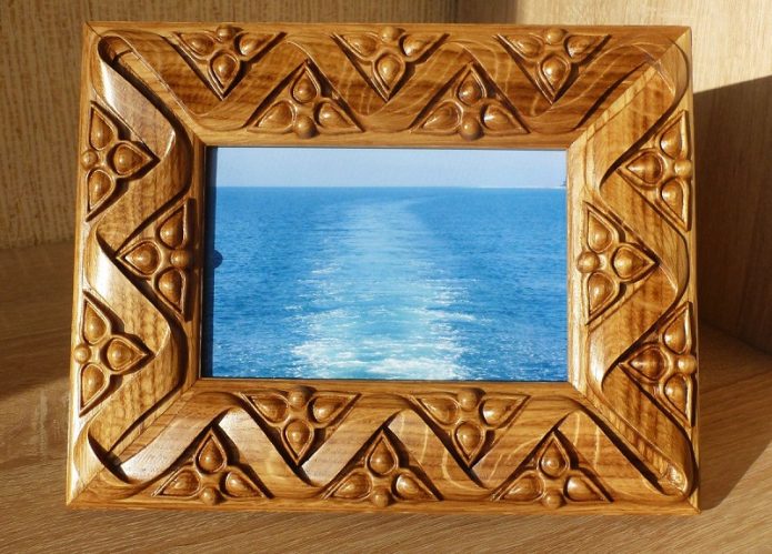 Cadre photo sculpté