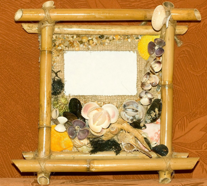 Cadre photo en bambou