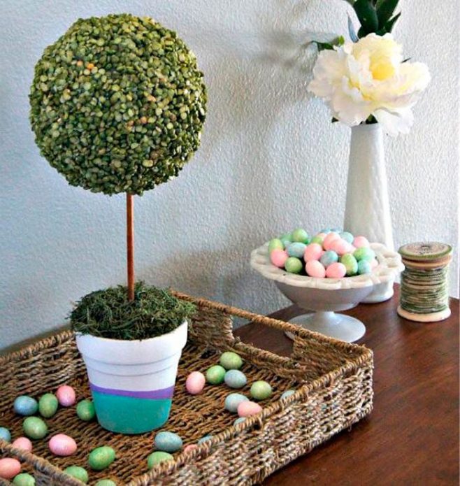 Topiaire de pois secs